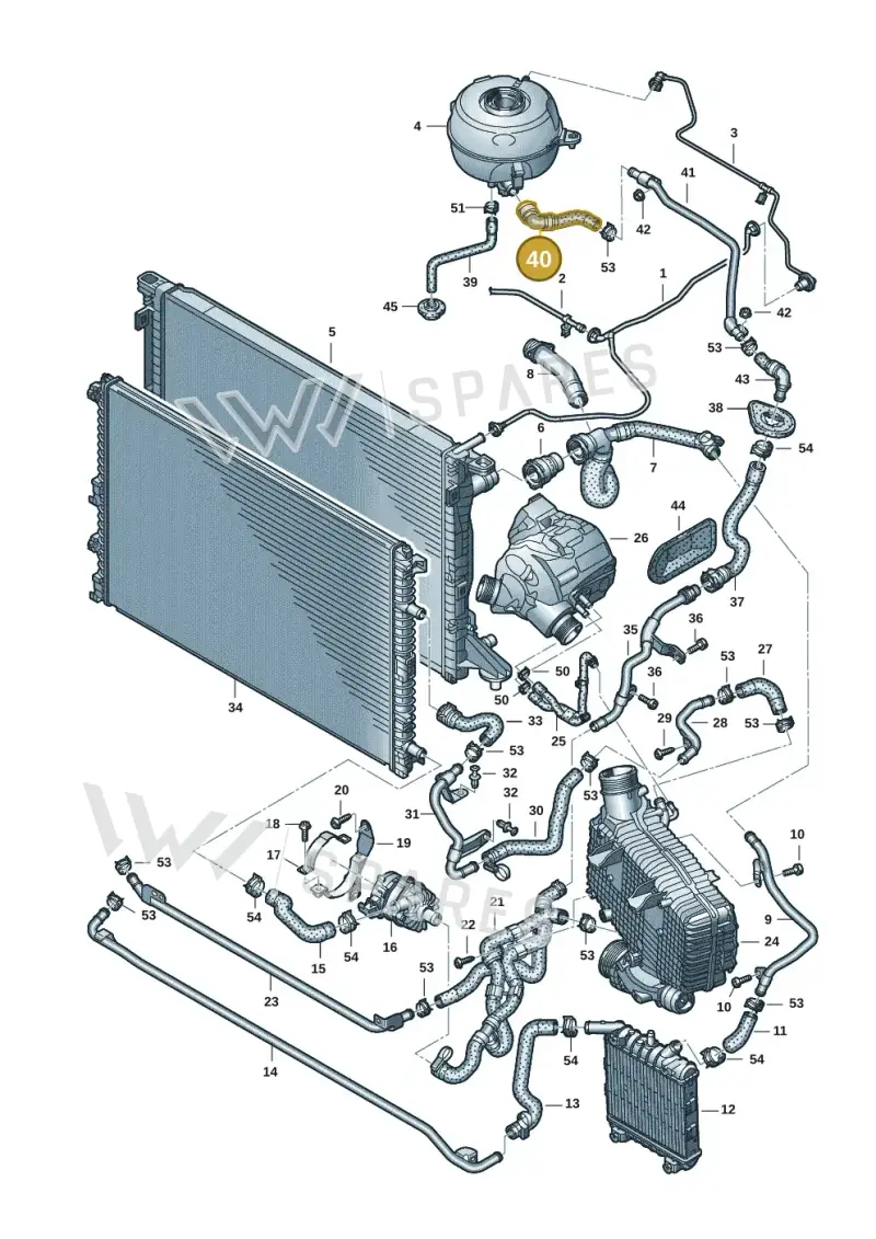 4K1122109B — Audi A6 2.0 (2018-) diagram 435121084, position 40