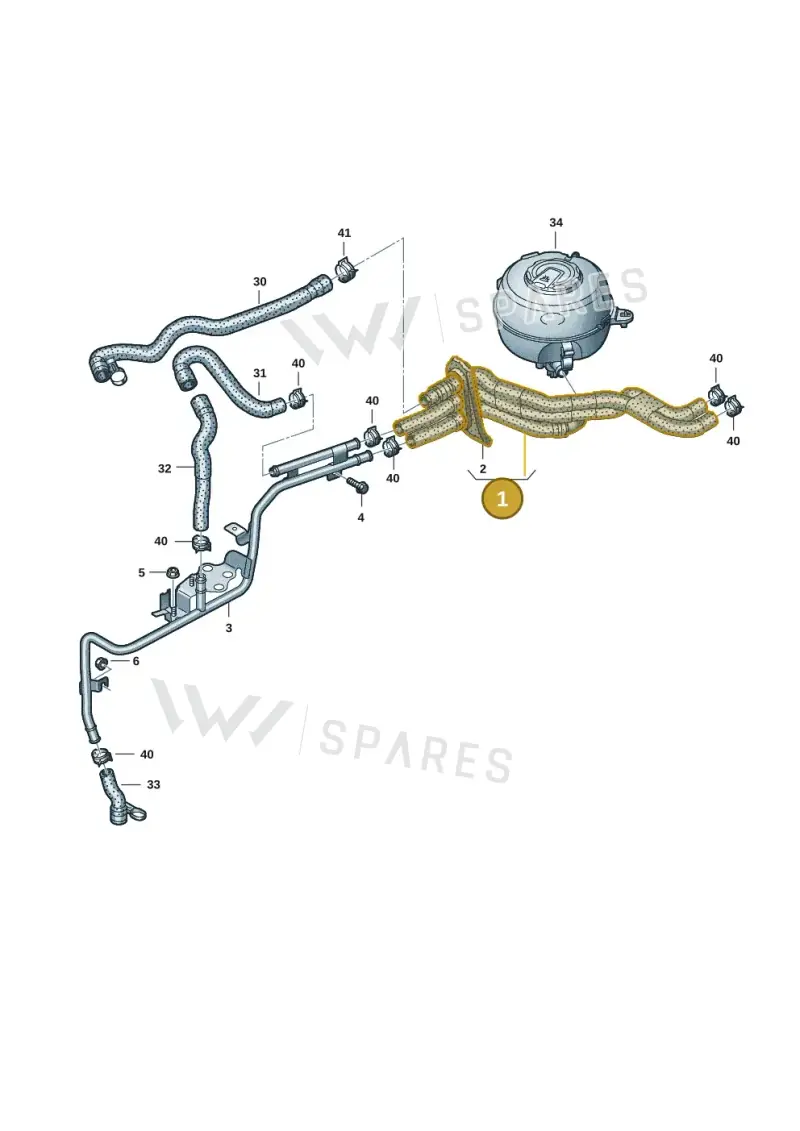 4K1265344R — Audi RS6 Avant (2019-2025) diagram 538121010, position 1