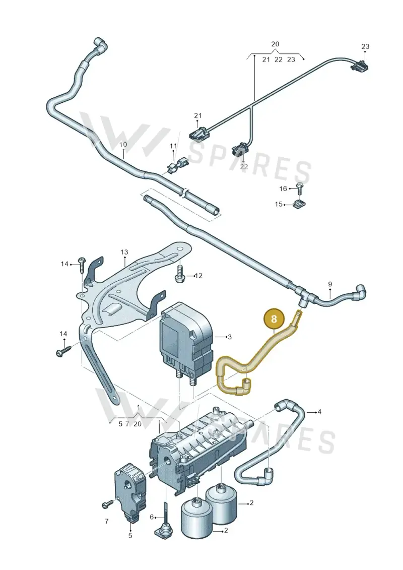 4K1820237A — Audi RS6 Avant (2019-) diagram 435819150, position 8
