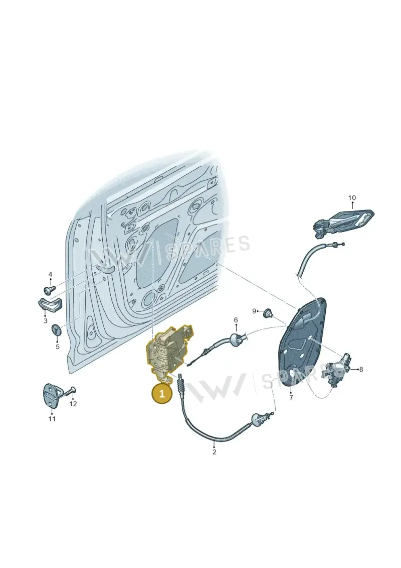 4K1837016H — Audi Q8 e-tron (2018-2025) diagram 586837030, position 1