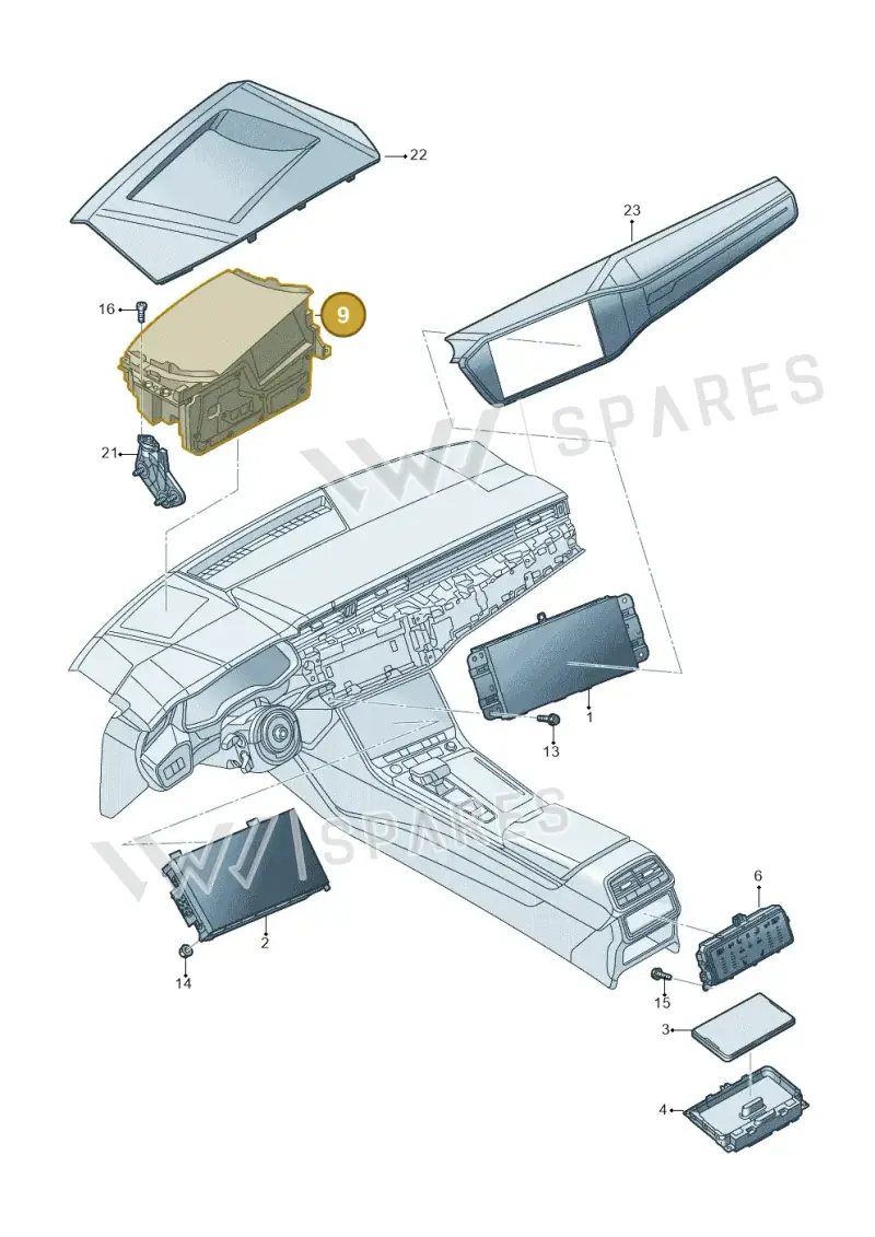 4K1919617B — Audi RS6 Avant (2019-2025) diagram 430919000, position 9