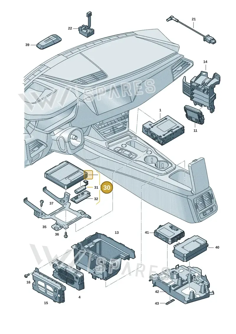 4K2035282H — Audi RS e-tron GT (2020-2025) diagram 4j1035550, position 30