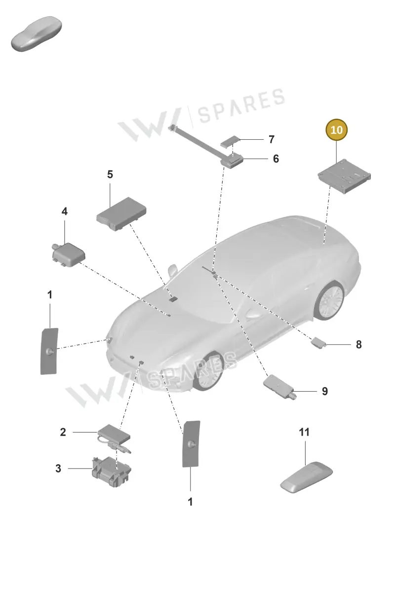 4K2035283C — Porsche Panamera (2020-2023) diagram p58911015, position 10