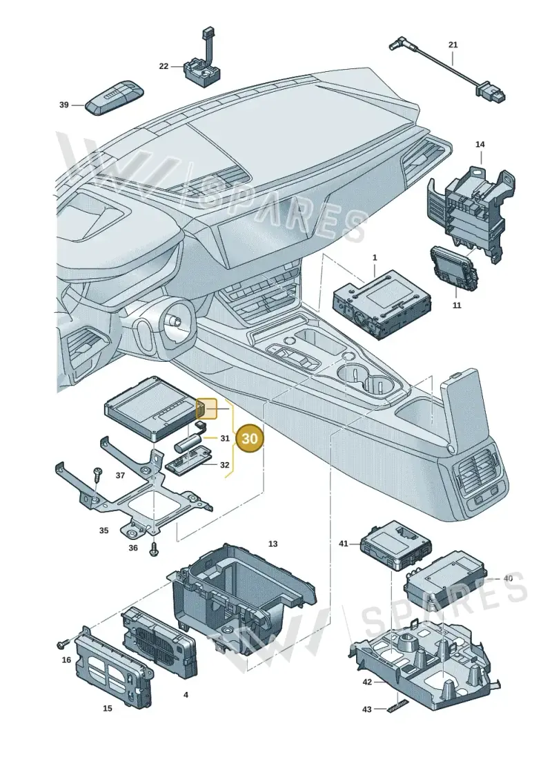 4K2035283L — Audi RS e-tron GT (2020-2025) diagram 4j1035550, position 30
