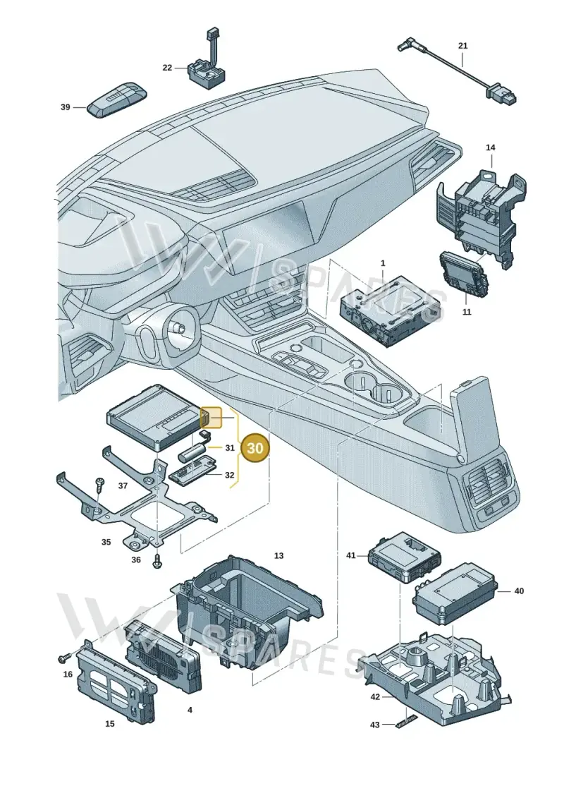 4K2035285A — Audi RS e-tron GT (2020-2025) diagram 4j1035550, position 30