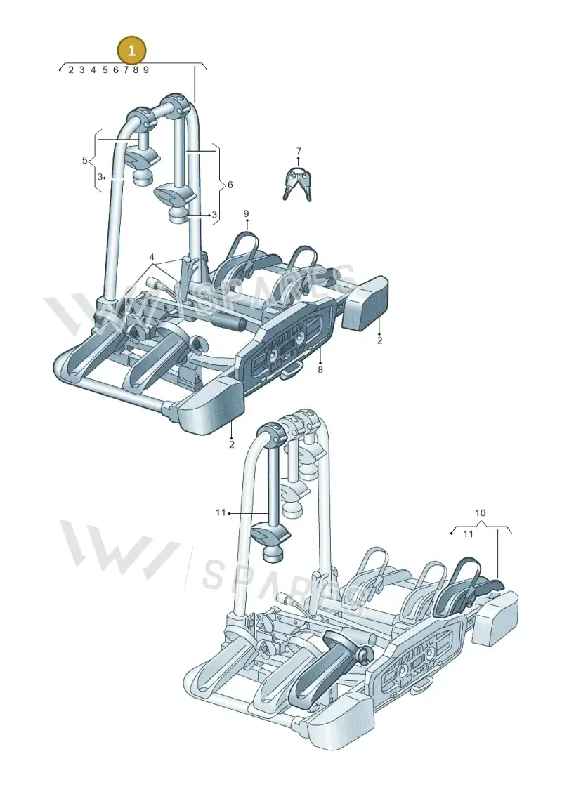 4K2071105 — Audi Q6 e-tron (2023-2025) diagram f5s071060, position 1