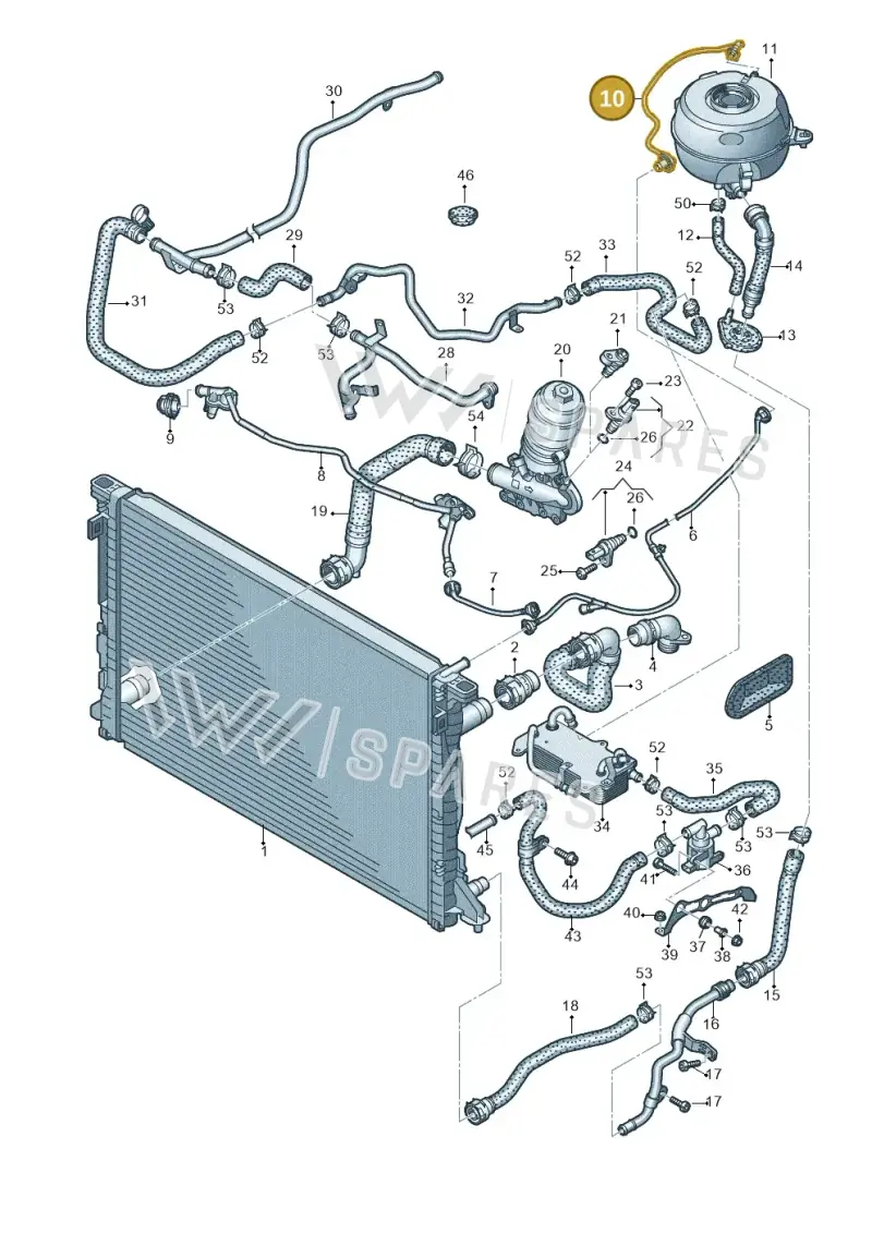 4K2121081H — Audi A6 2.0 (2018-) diagram 435121230, position 10