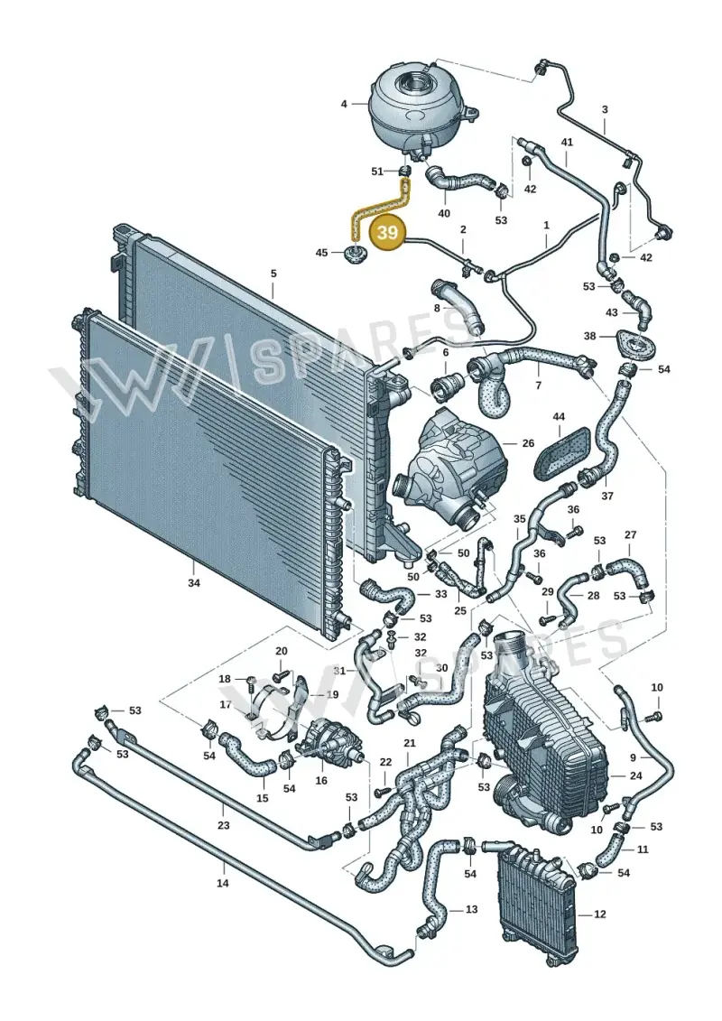 4K2121123A — Audi A6 2.0 (2018-) diagram 435121084, position 39