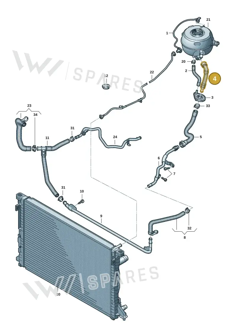 4K2122109G — Audi A6 2.0 (2018-) diagram 430121193, position 4