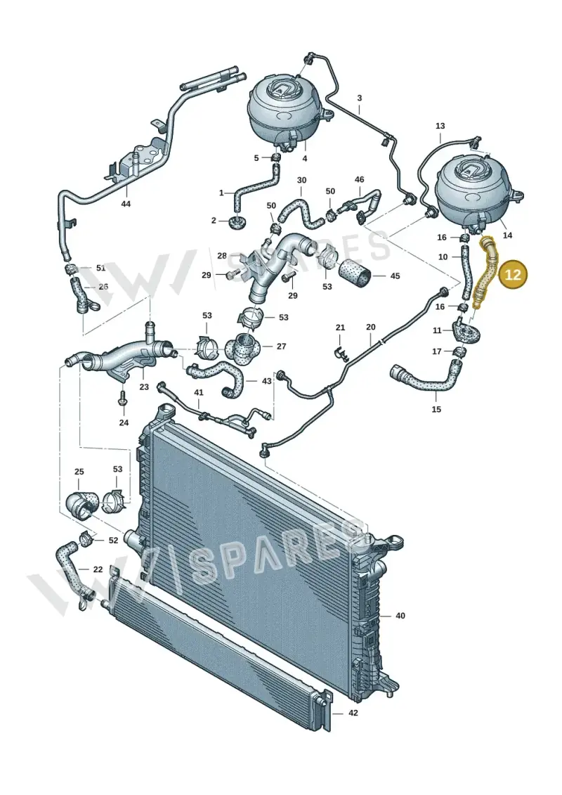 4K2122109M — Audi RS6 Avant (2019-2025) diagram 538121008, position 12