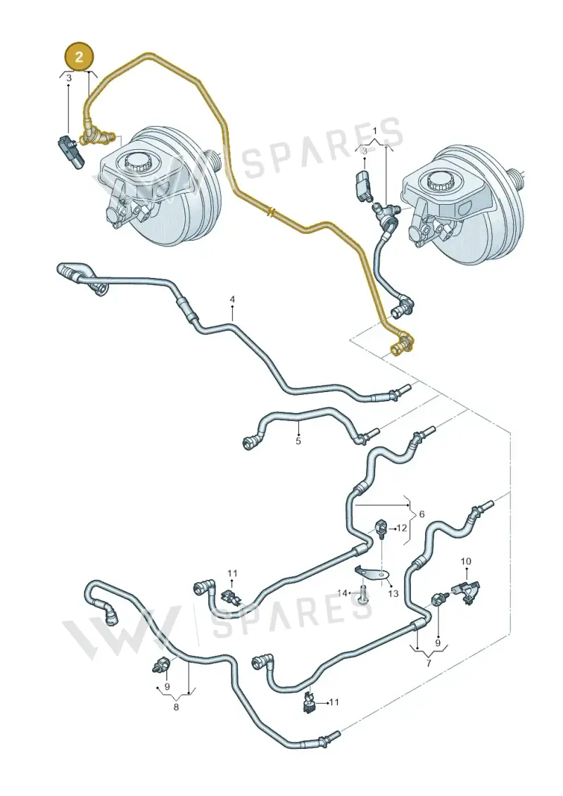 4K2611931AK — Audi A6 (2018-2025) diagram 435611700, position 2