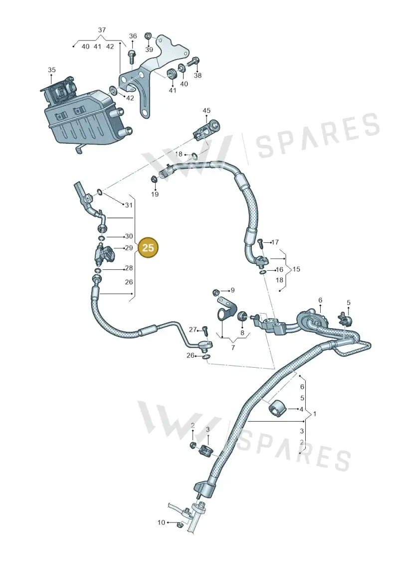 4K2816720AB — Audi A6 (2018-2025) diagram 435260850, position 25
