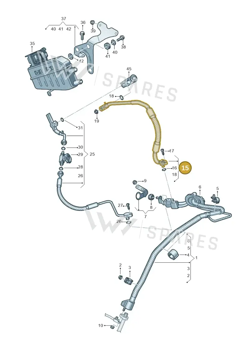 4K2816740M — Audi A6 (2018-2025) diagram 435260850, position 15