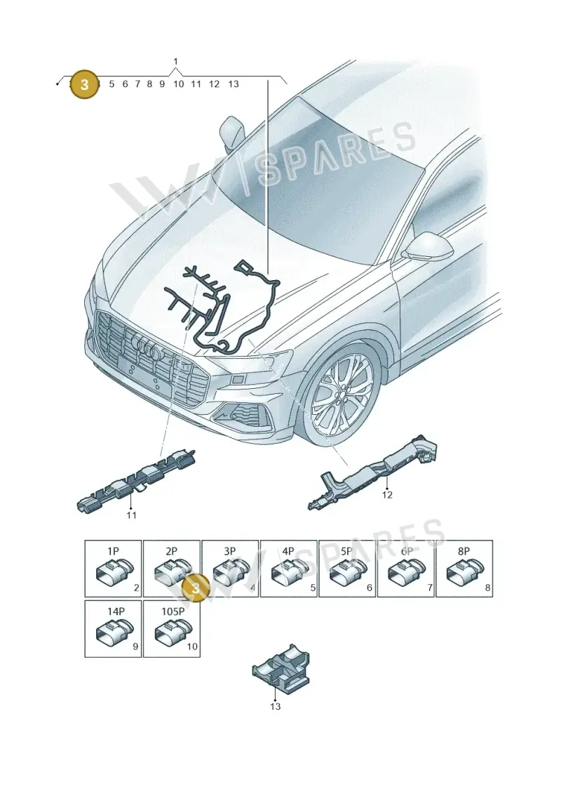 4K2973702A — Audi Q8 (2018-2025) diagram 429971110, position 3