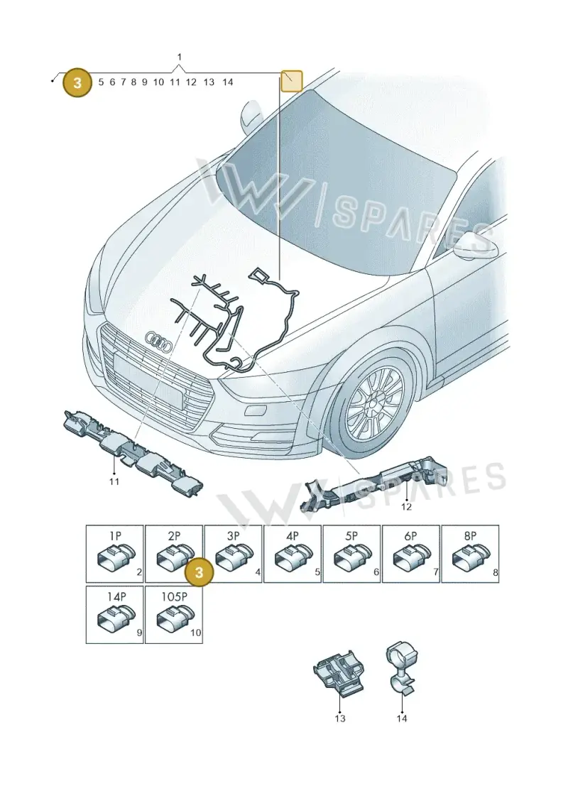 4K2973702A — Volkswagen Tiguan (2017-) diagram 850971200, position 3