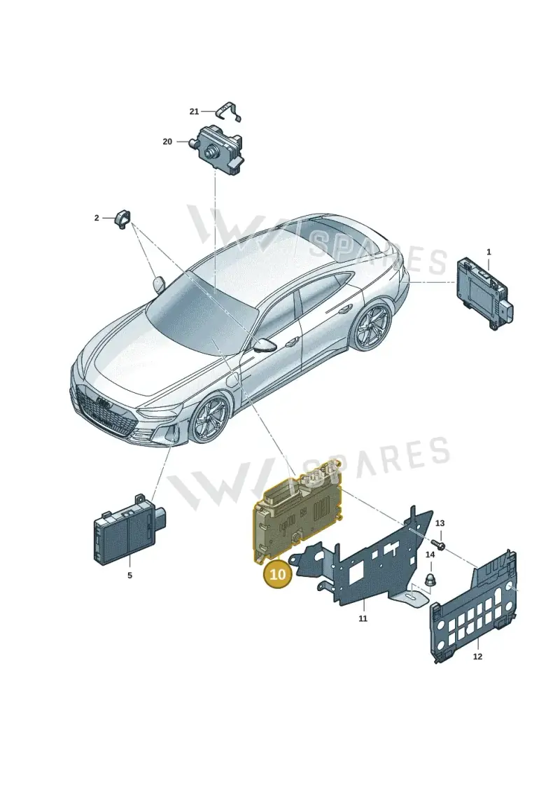 4K4907107S — Audi RS e-tron GT (2020-2025) diagram 4j1907220, position 10
