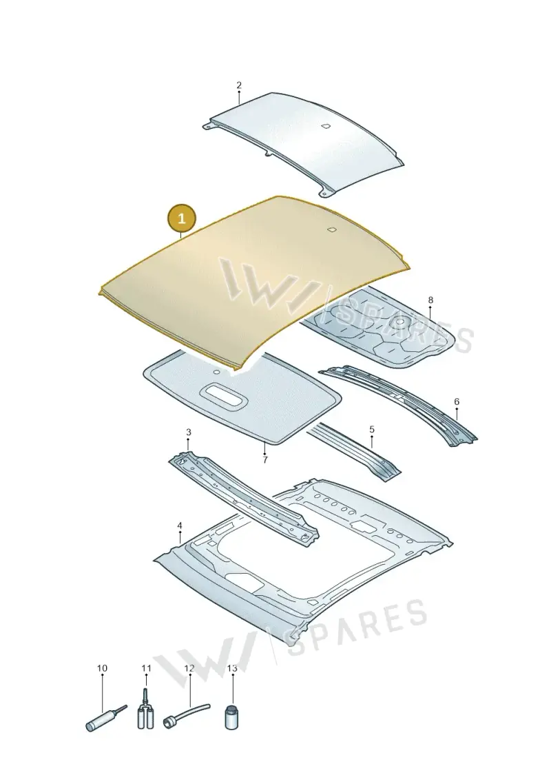4K5817111 — Audi A6 (2018-2025) diagram 430817000, position 1