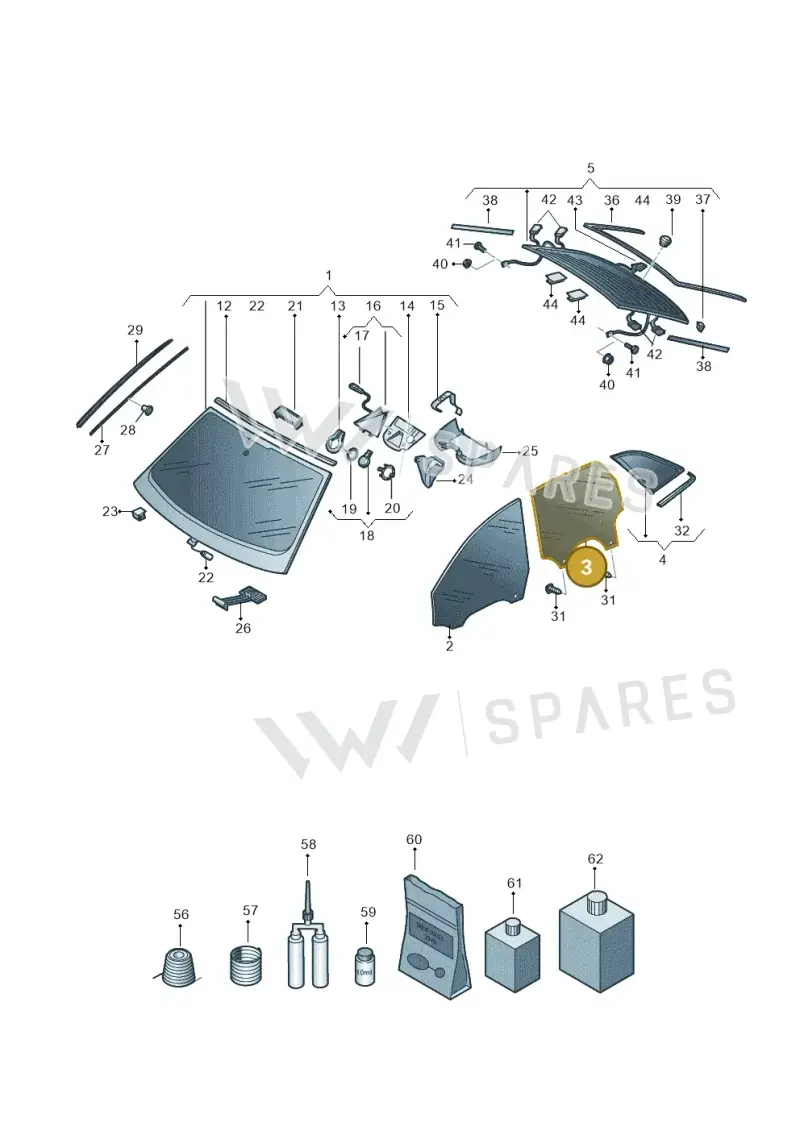 4K5845206B — Audi A6 (2018-2025) diagram 430845000, position 3