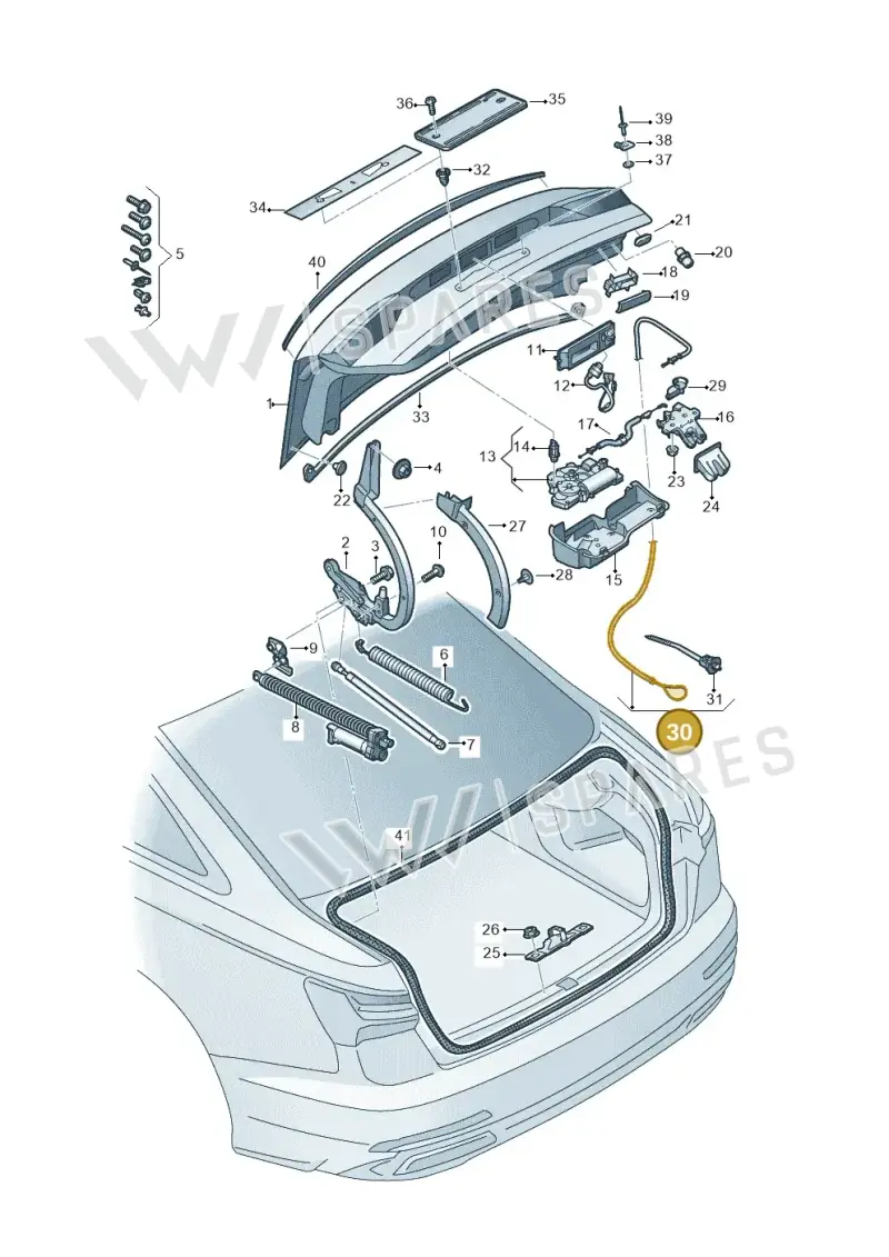 4K5880701 — Audi A6 2.0 (2018-) diagram 430827000, position 30