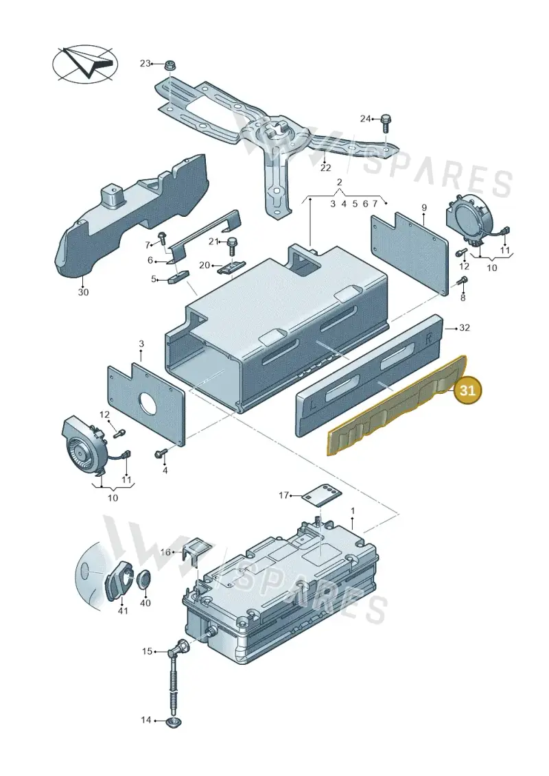 4K8012127A — Audi RS6 Avant (2019-2025) diagram 435915050, position 31