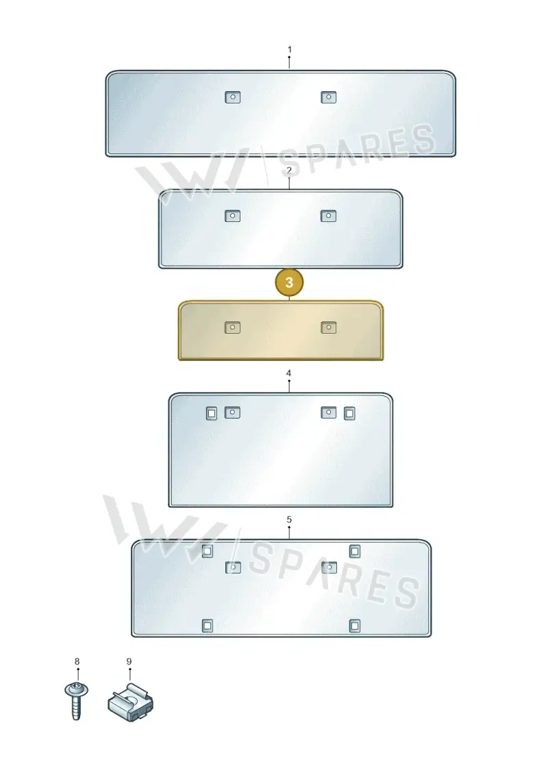 4K8807285M9B9 — Audi RS6 Avant (2019-2025) diagram 538807400, position 3