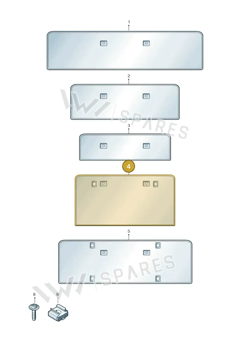 4K8807285Q9B9 — Audi RS6 Avant (2019-2025) diagram 538807400, position 4