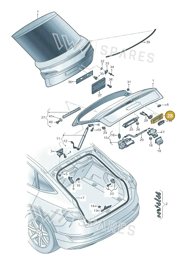 4K8827574H — Audi Q8 e-tron (2018-2025) diagram 586827010, position 28