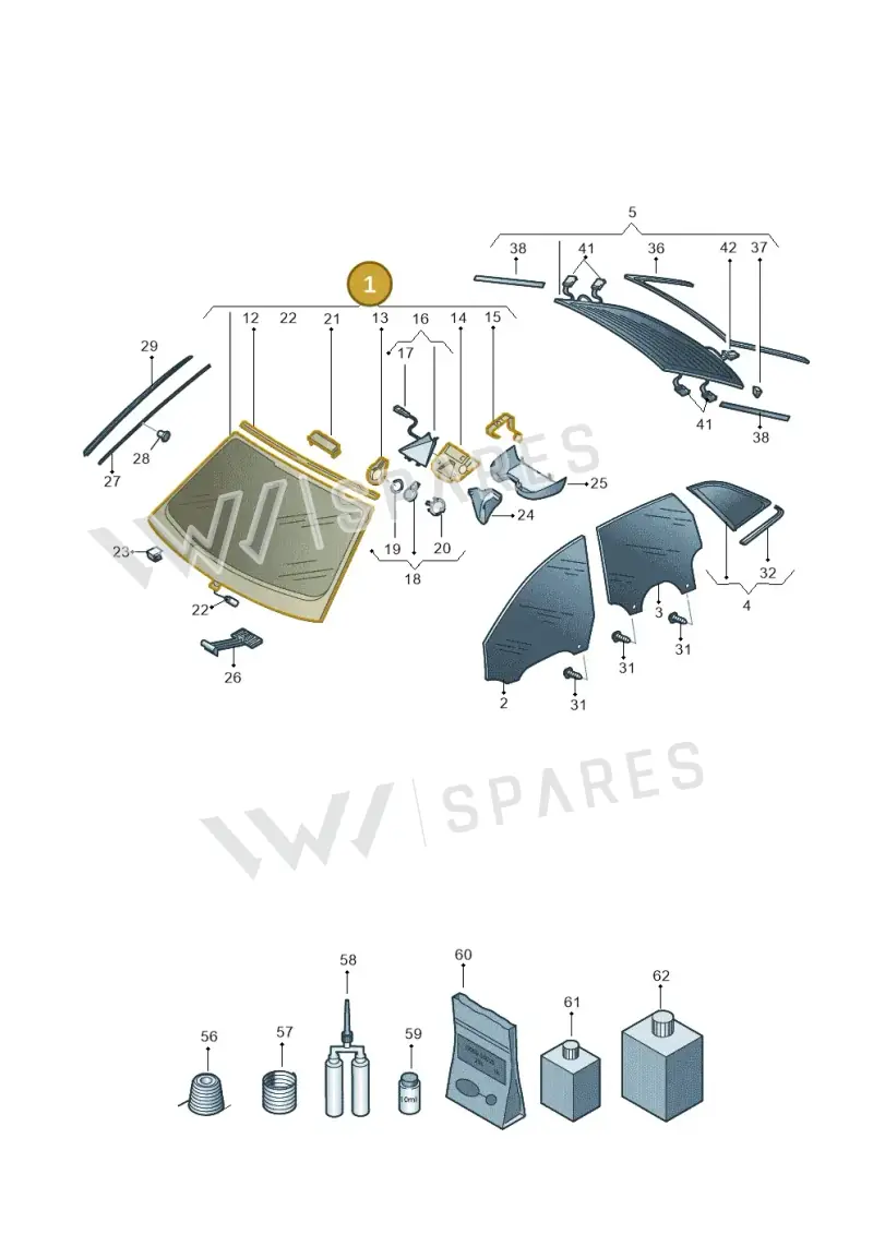 4K8845099ADNVB — Audi RS7 Sportback (2019-2025) diagram 435845000, position 1