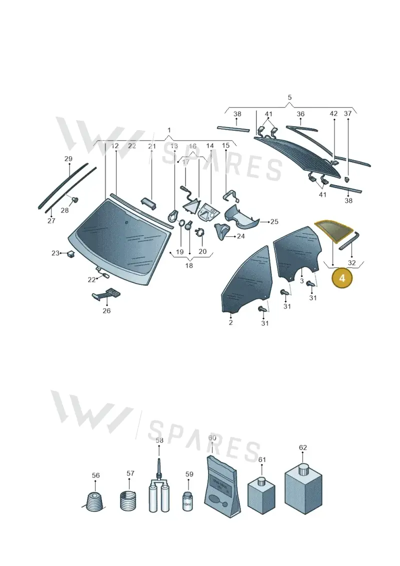 4K8845297RNVB — Audi A7 Sportback (2018-2025) diagram 435845000, position 4