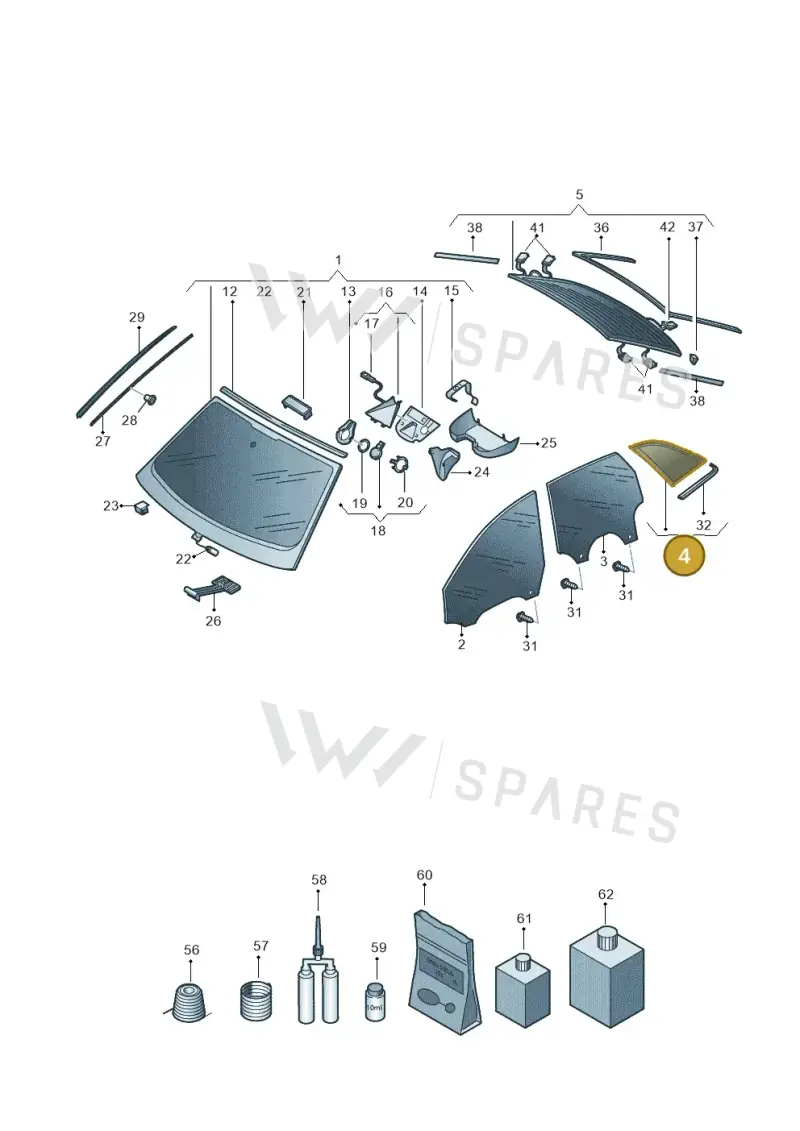 4K8845297SNVB — Audi RS7 Sportback (2019-2025) diagram 435845000, position 4