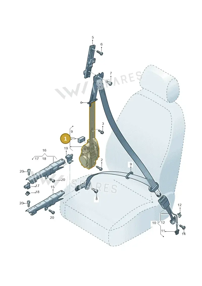 4K8857705M041 — Audi A6 (2018-2025) diagram 435857600, position 1