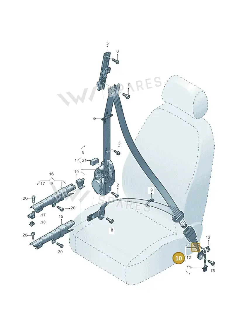 4K8857755FMNB — Audi A6 (2018-2025) diagram 435857600, position 10