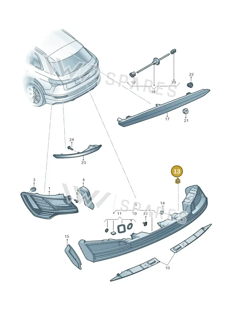 4K8945230 — Audi Q8 e-tron (2018-2025) diagram 586945000, position 13