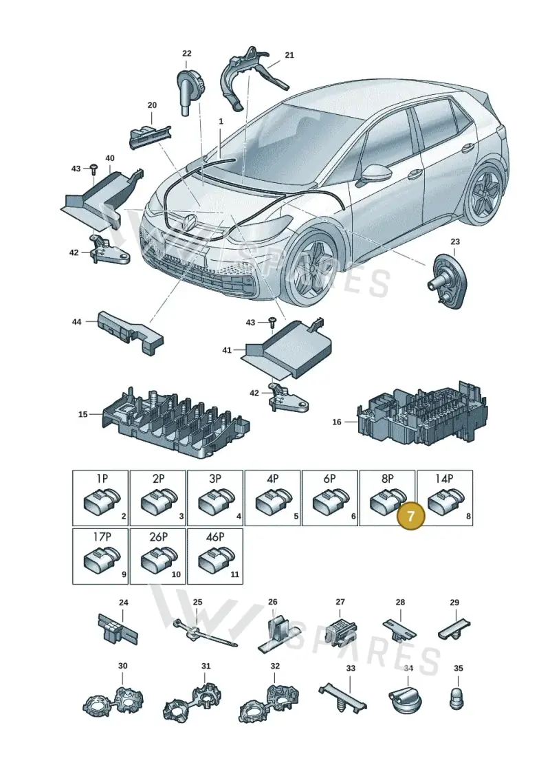 4K8973708 — Volkswagen ID.3 (2019-2025) diagram 10a971080, position 7