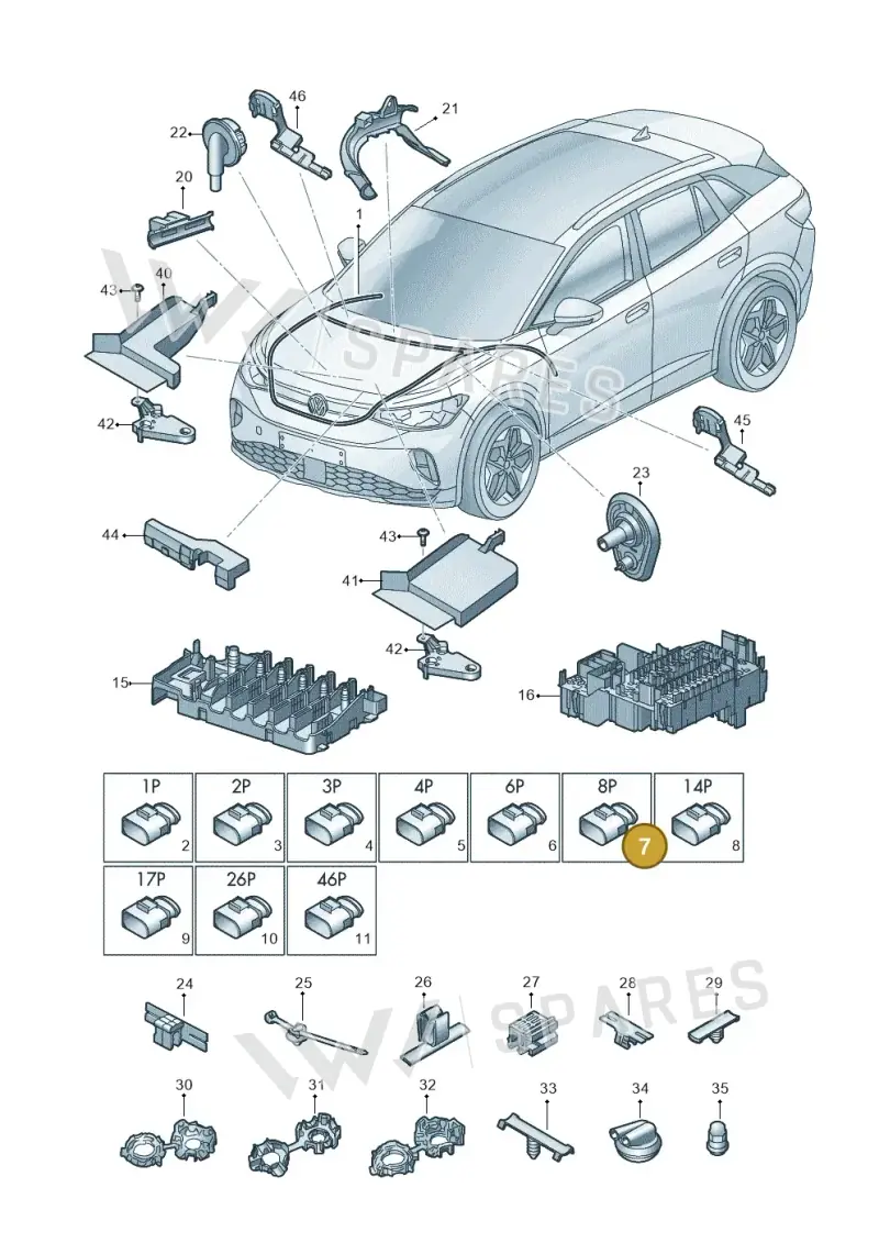 4K8973708 — Volkswagen ID.4 (2020-2025) diagram 11a971080, position 7