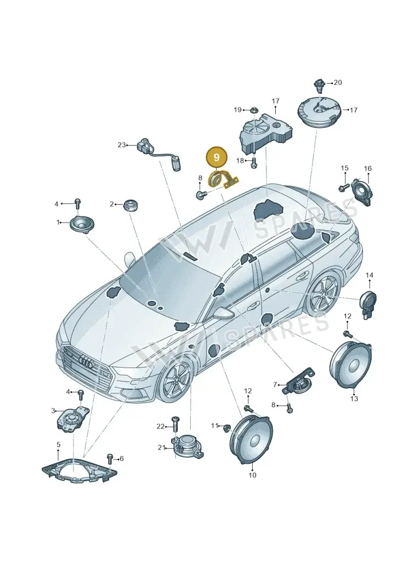 4K9035828A — Audi A6 2.0 (2018-) diagram 430035360, position 9