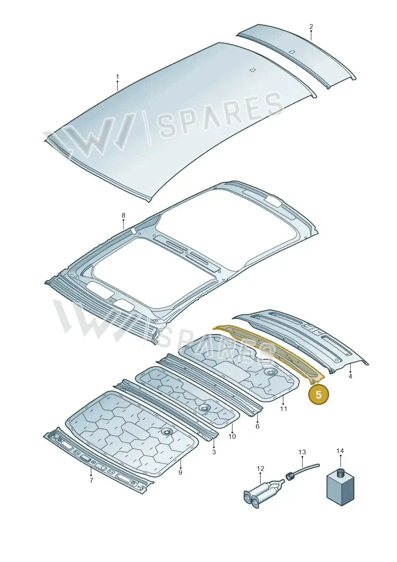 4K9817983 — Audi RS6 Avant (2019-) diagram 430817010, position 5