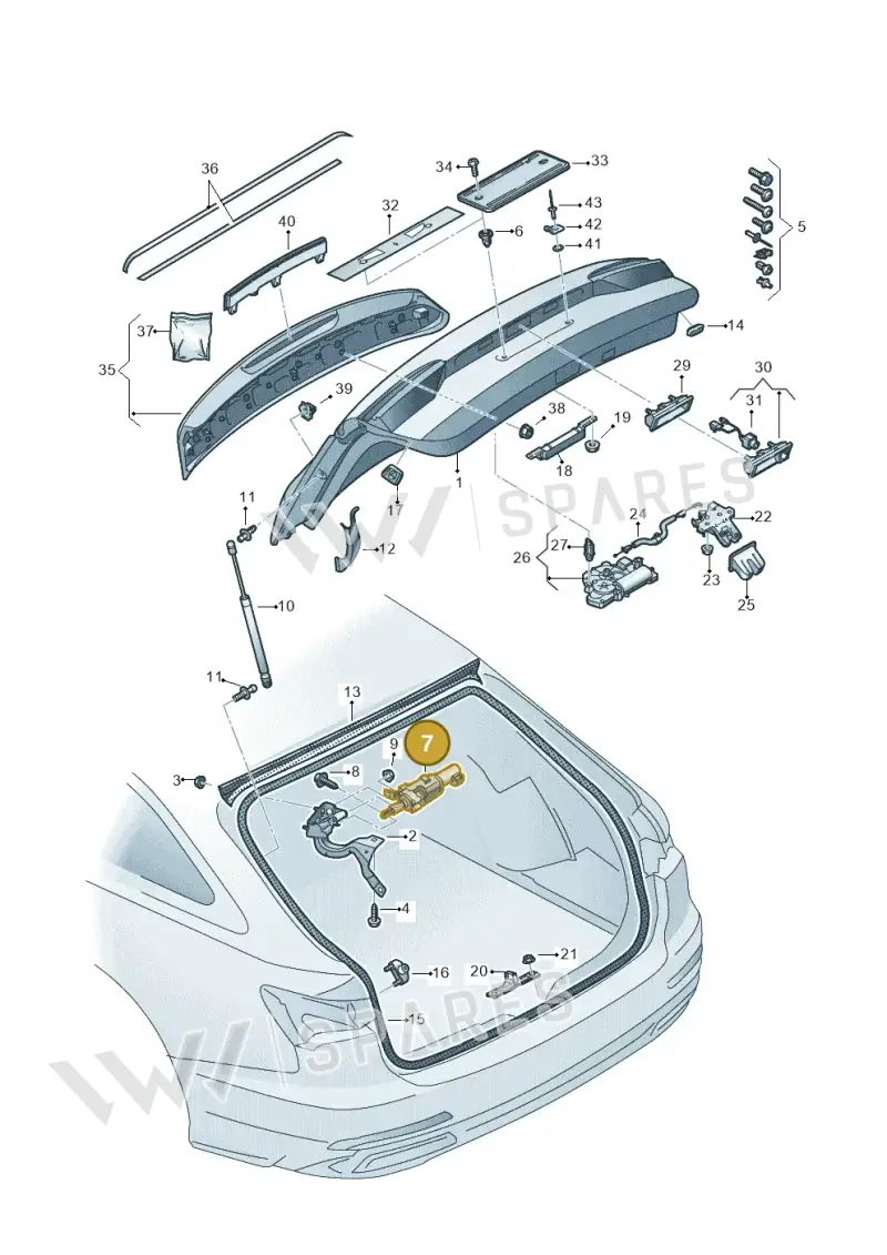 4K9827851C — Audi A6 (2018-2025) diagram 430827010, position 7