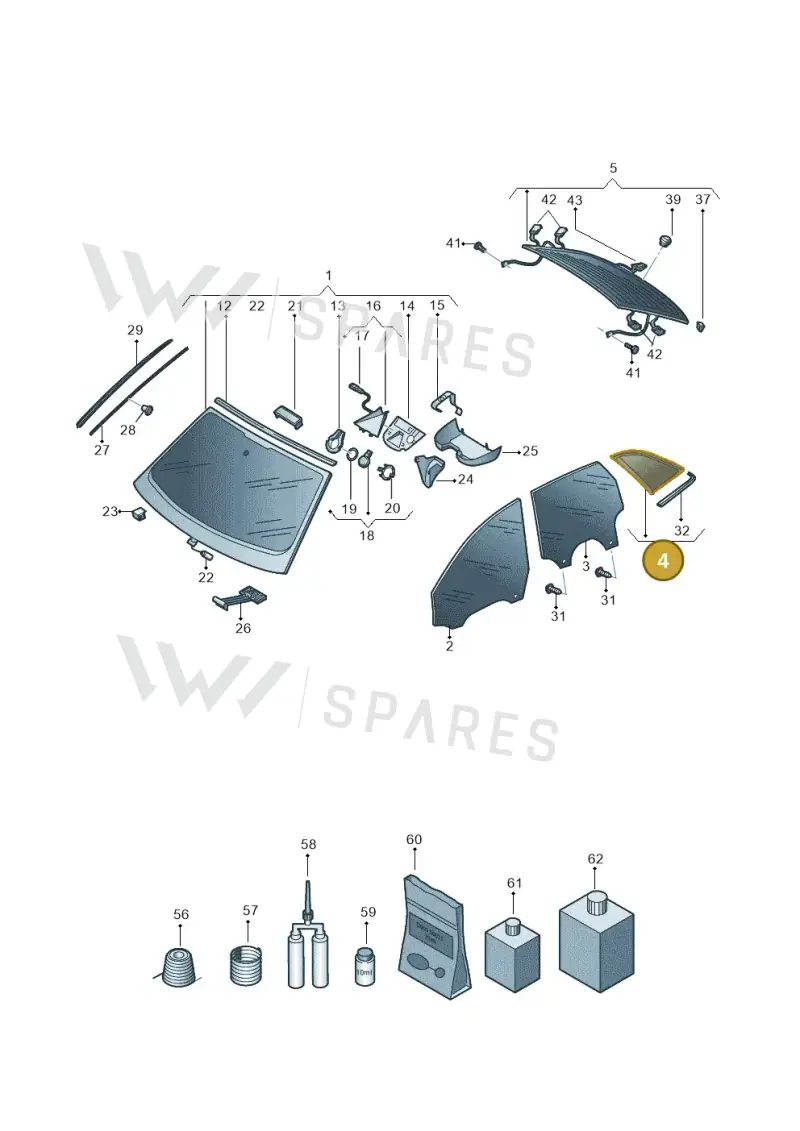 4K9845298ACNVB — Audi RS6 Avant (2019-2025) diagram 537845000, position 4