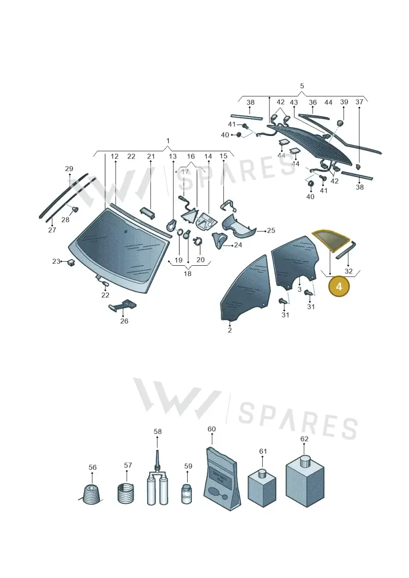 4K9845298ENVB — Audi A6 (2018-2025) diagram 430845000, position 4
