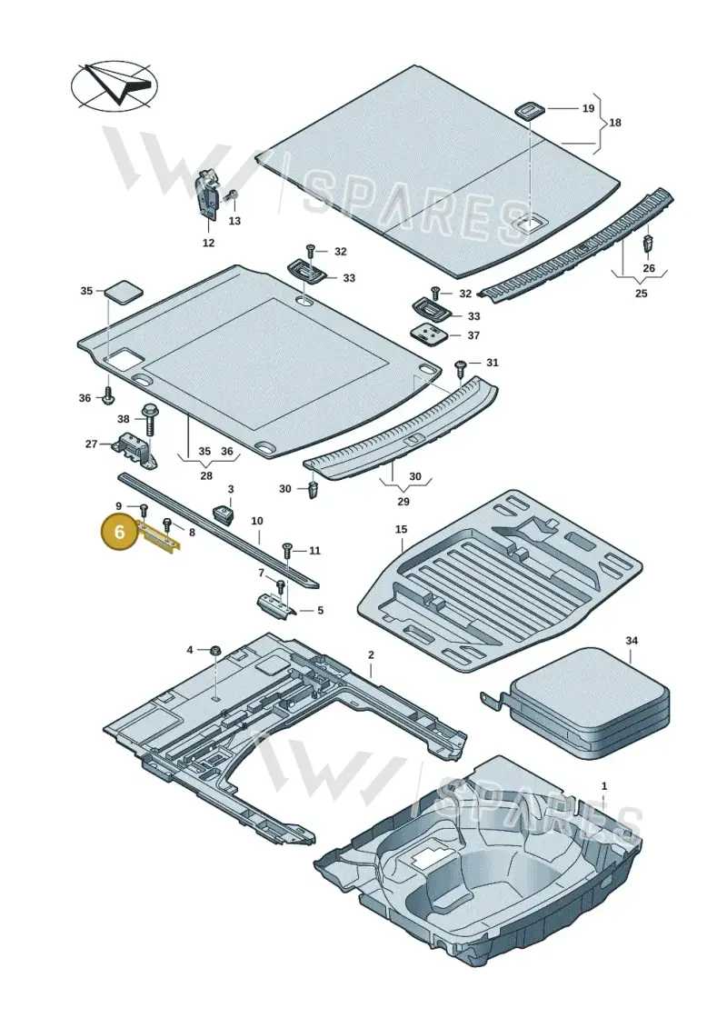 4K9863254 — Audi RS6 Avant (2019-2025) diagram 430863090, position 6