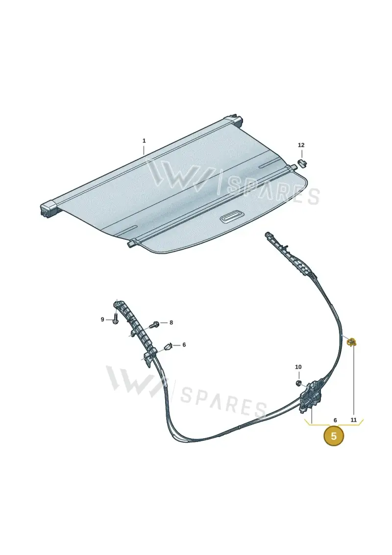 4K9863560 — Audi RS6 Avant (2019-) diagram 430863092, position 5