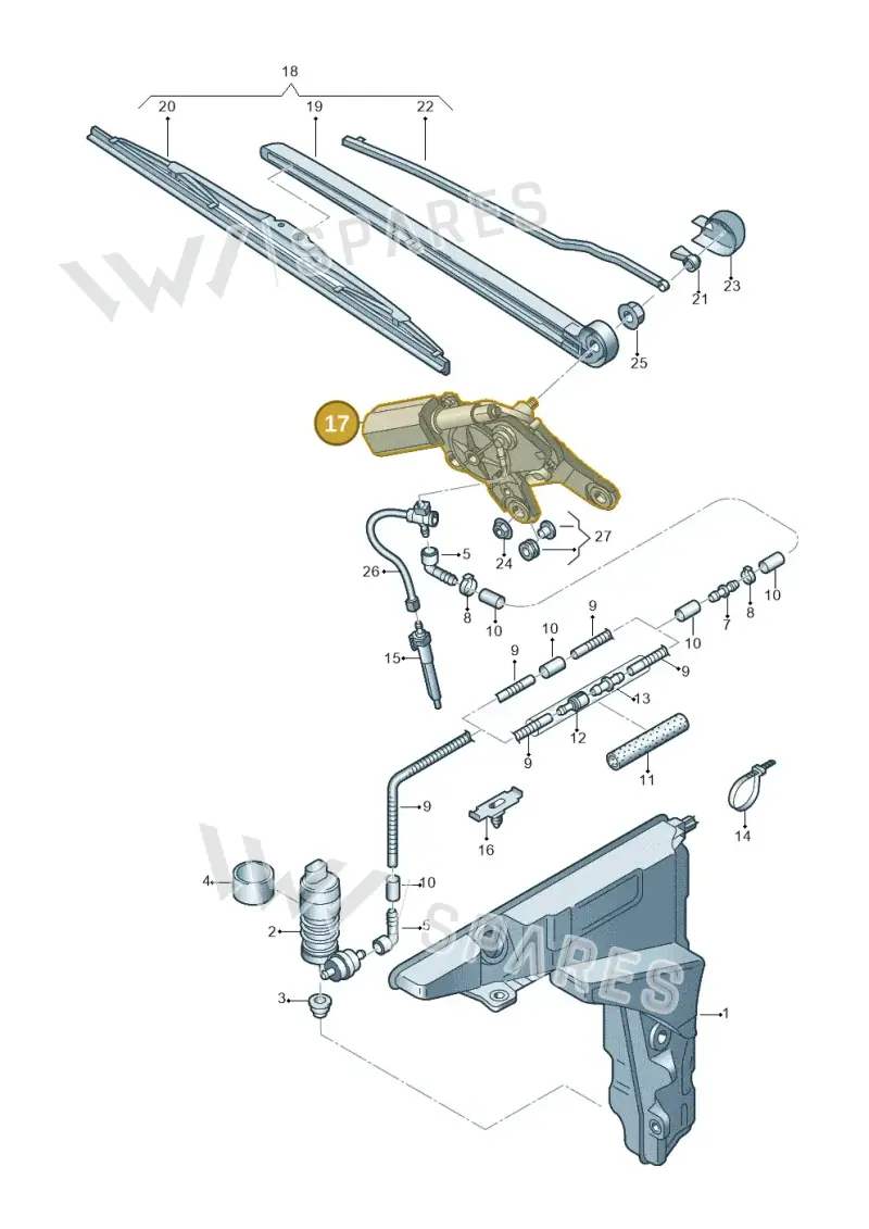 4K9955711 — Audi RS6 Avant (2019-) diagram 430955020, position 17
