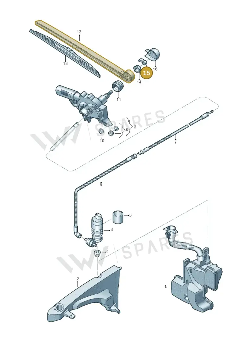 4K9955985A — Audi RS Q3 Sportback (2019-2024) diagram 597955020, position 15
