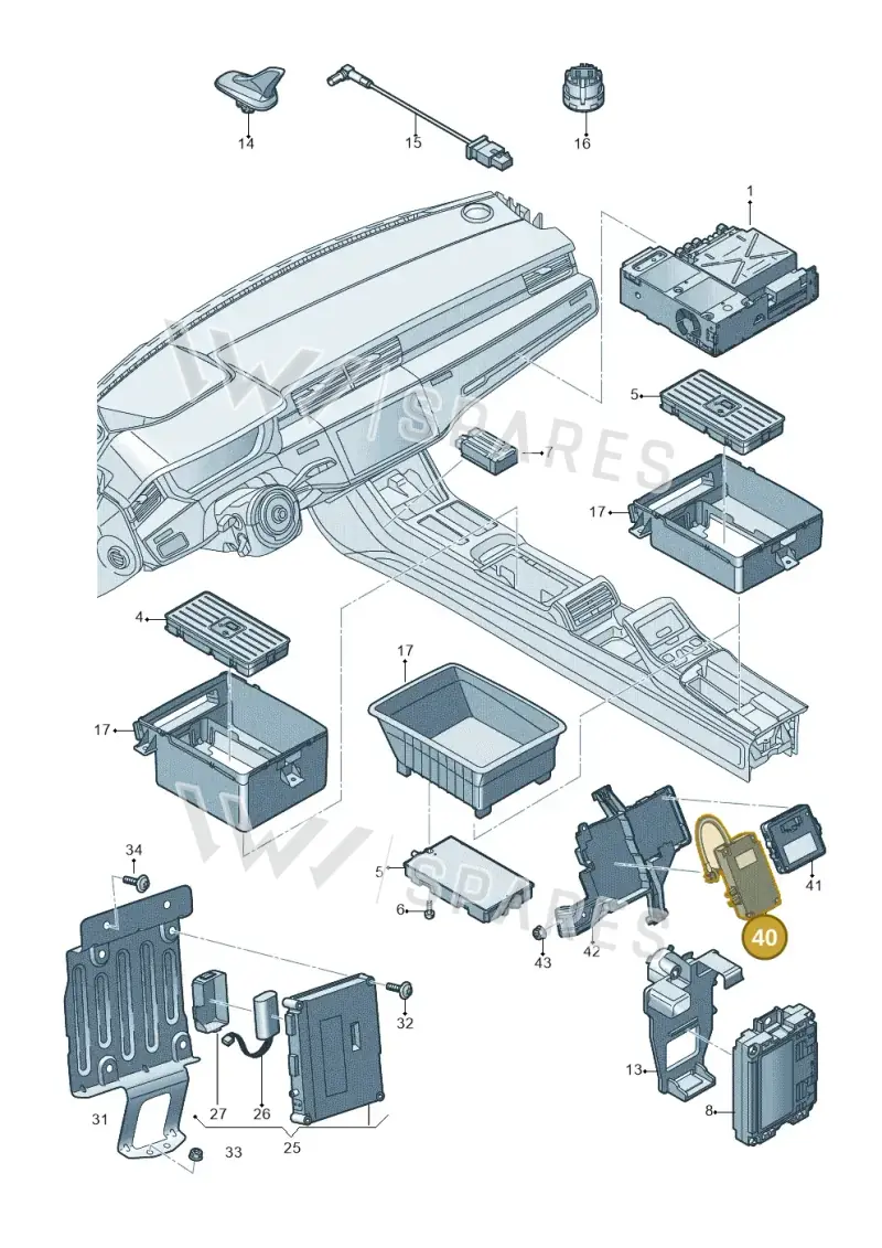 4KD035284A — Audi A8L (2017-2022) diagram 838035550, position 40