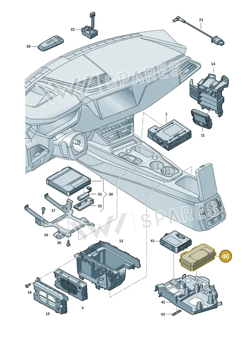 4KD035284B — Audi RS e-tron GT (2020-2025) diagram 4j1035550, position 40