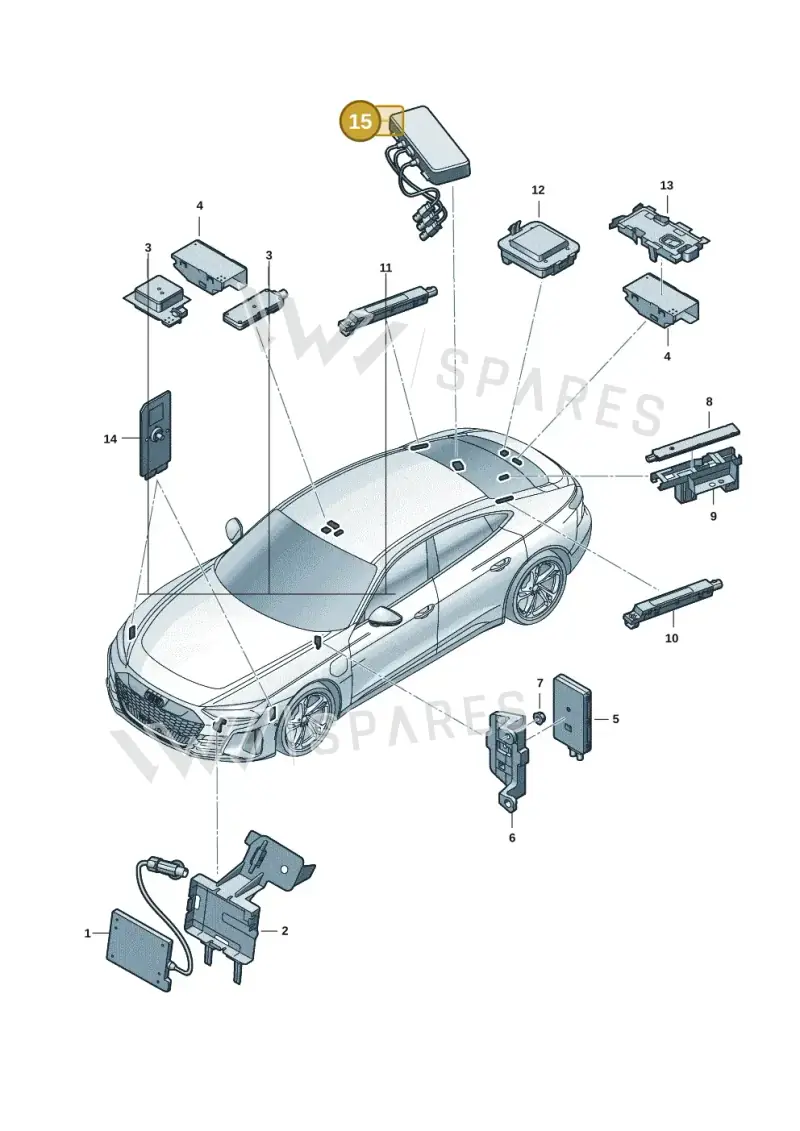 4KD035503 — Audi RS e-tron GT (2020-2020) diagram 4j1035100, position 15