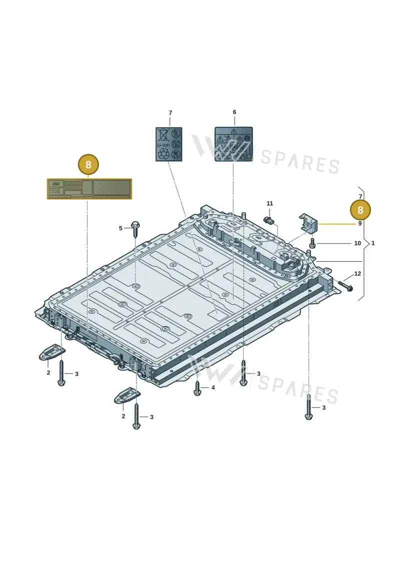 4KE010010 — Audi Q6 e-tron (2023-2025) diagram f5s915500, position 8