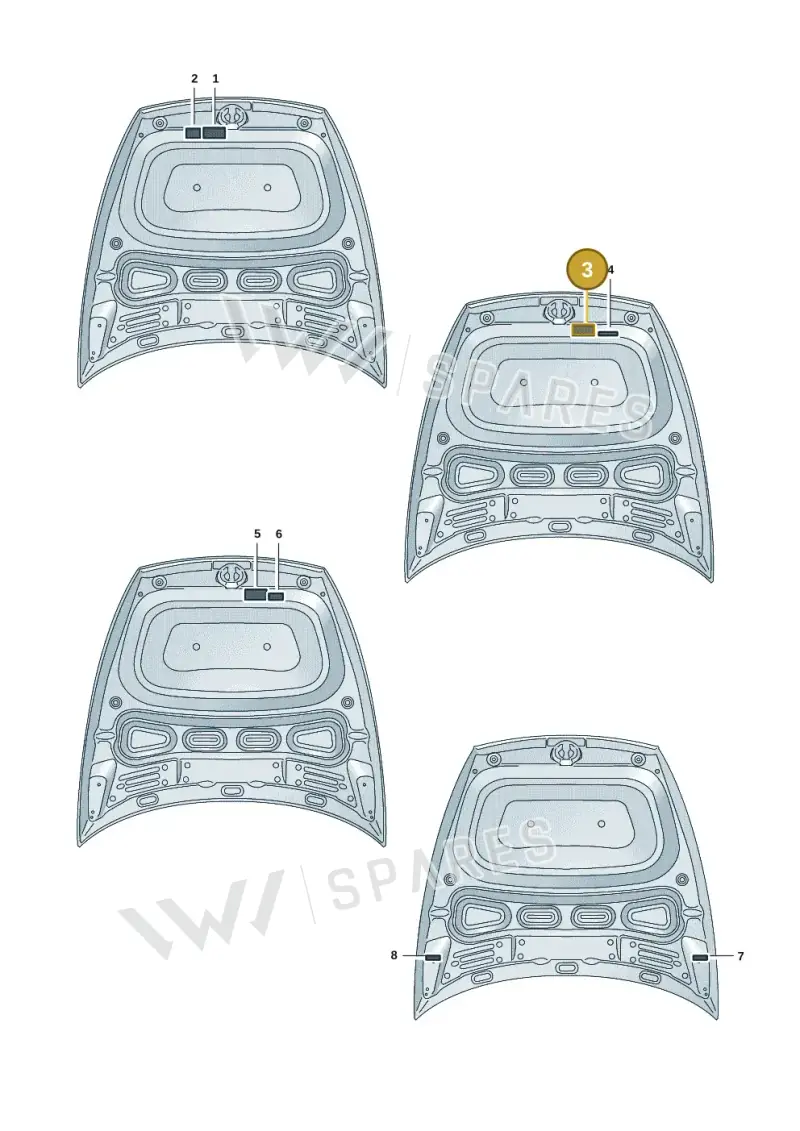 4KE010534 — Audi RS e-tron GT (2020-2025) diagram 4j1010010, position 3