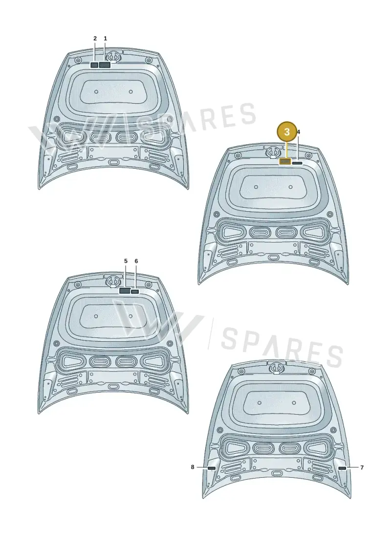4KE010534A — Audi RS e-tron GT (2020-2025) diagram 4j1010010, position 3